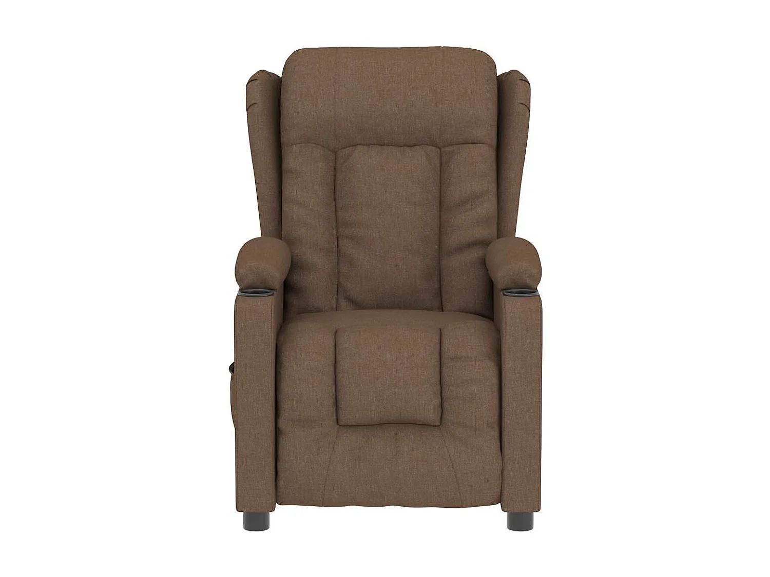 Massagestoel elektrisch verstelbaar stof bruin