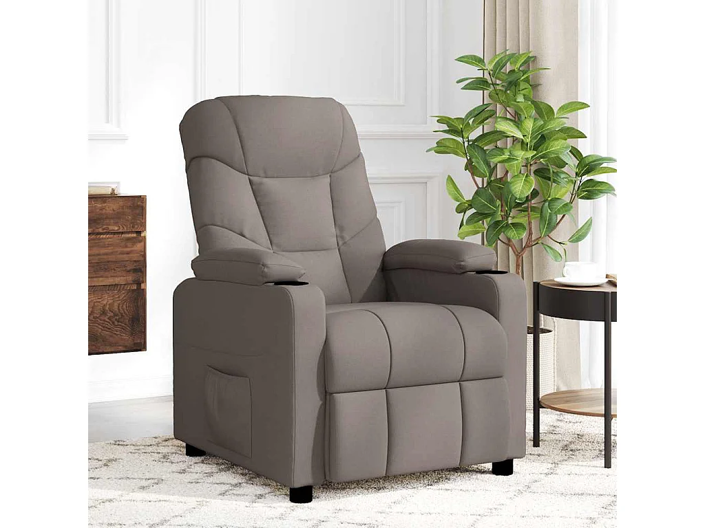 Fauteuil de massage Taupe Tissu