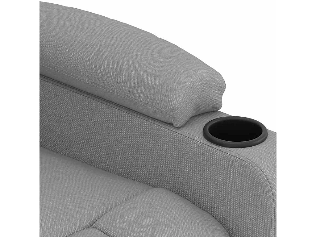 Fauteuil de massage Gris clair Tissu