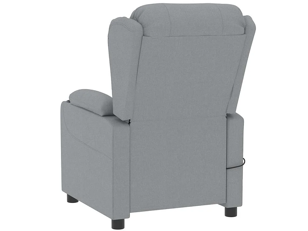 Fauteuil de massage Gris clair Tissu