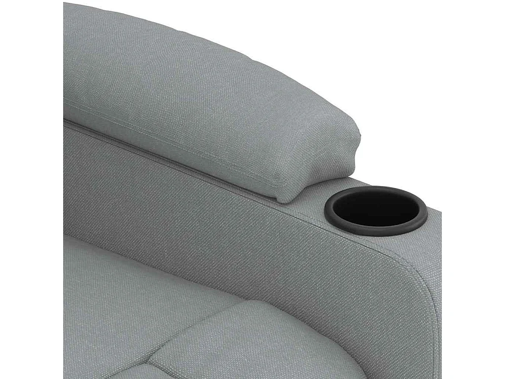 Fauteuil de massage Gris clair Tissu