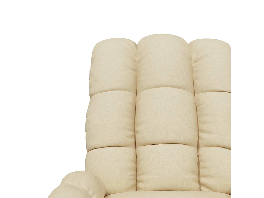 Fauteuil électrique de massage Crème Tissu