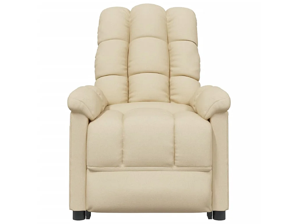 Fauteuil électrique de massage Crème Tissu