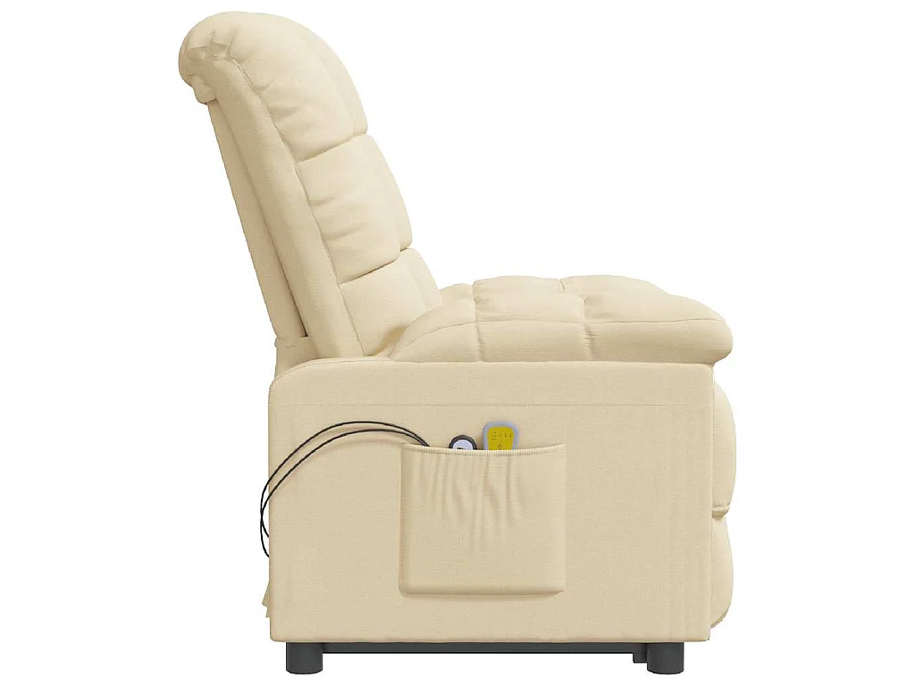 Fauteuil électrique de massage Crème Tissu