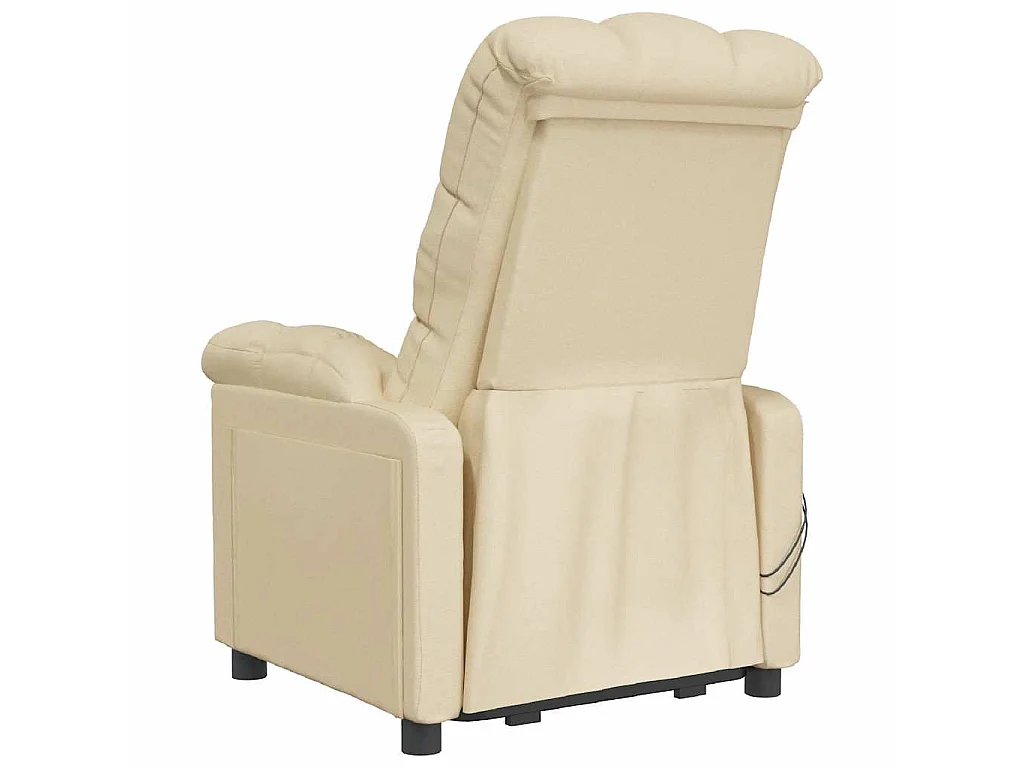 Fauteuil électrique de massage Crème Tissu