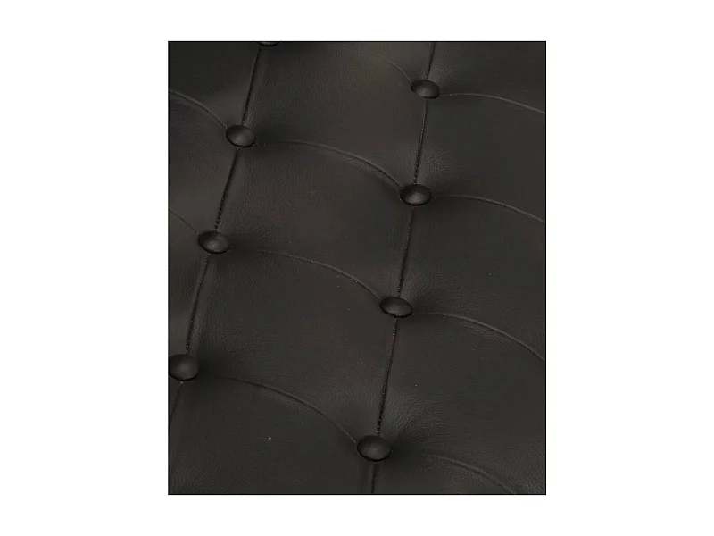 Fauteuil en style d'aviation noir cuir véritable