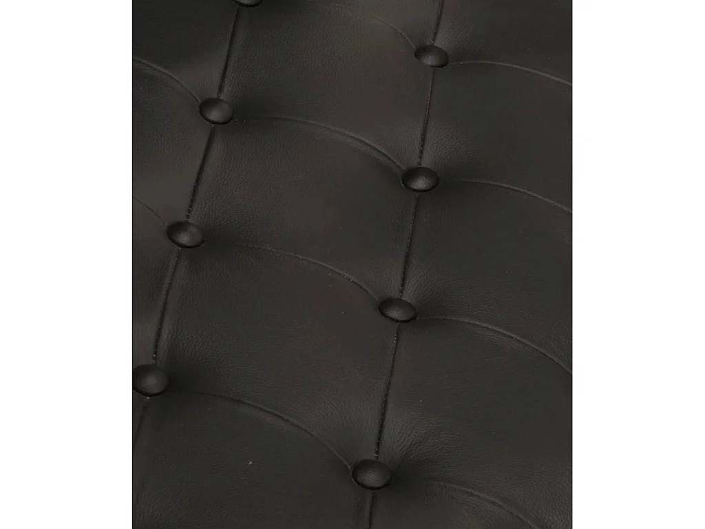 Fauteuil en style d'aviation noir cuir véritable
