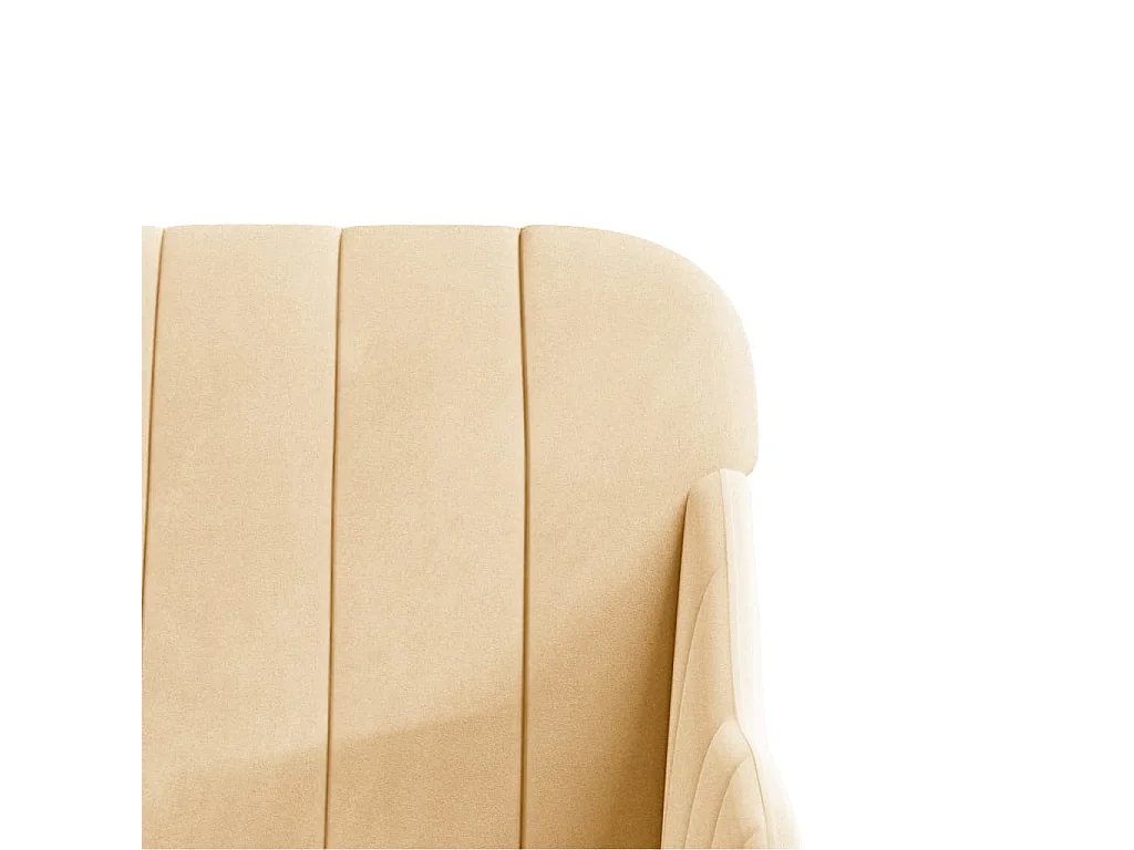 Fauteuil Crème 63x76x80 cm Velours
