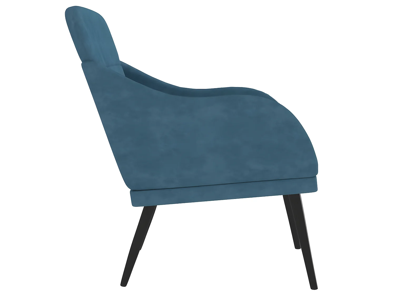 Sessel Blau 63x76x80 cm Samt