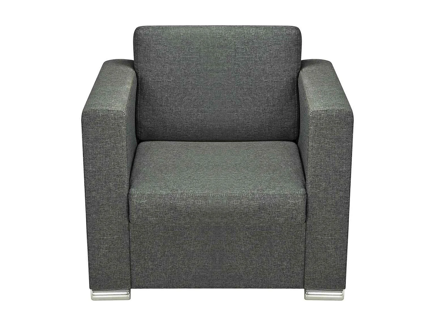 Fauteuil gris foncé tissu