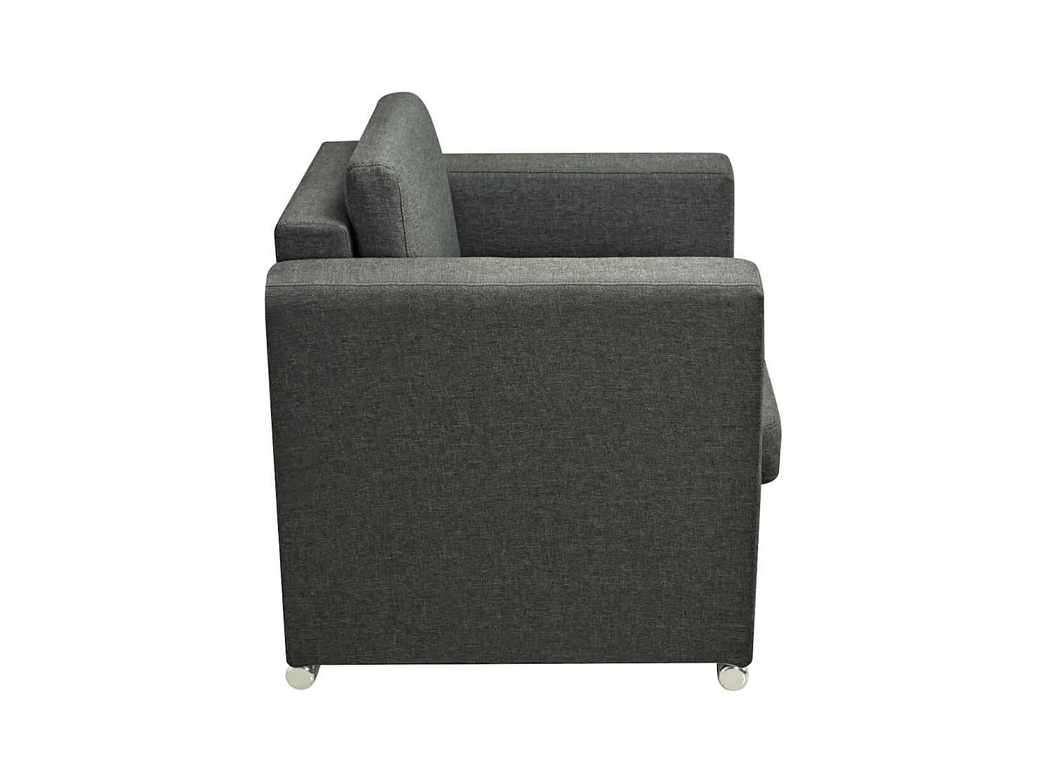 Fauteuil gris foncé tissu