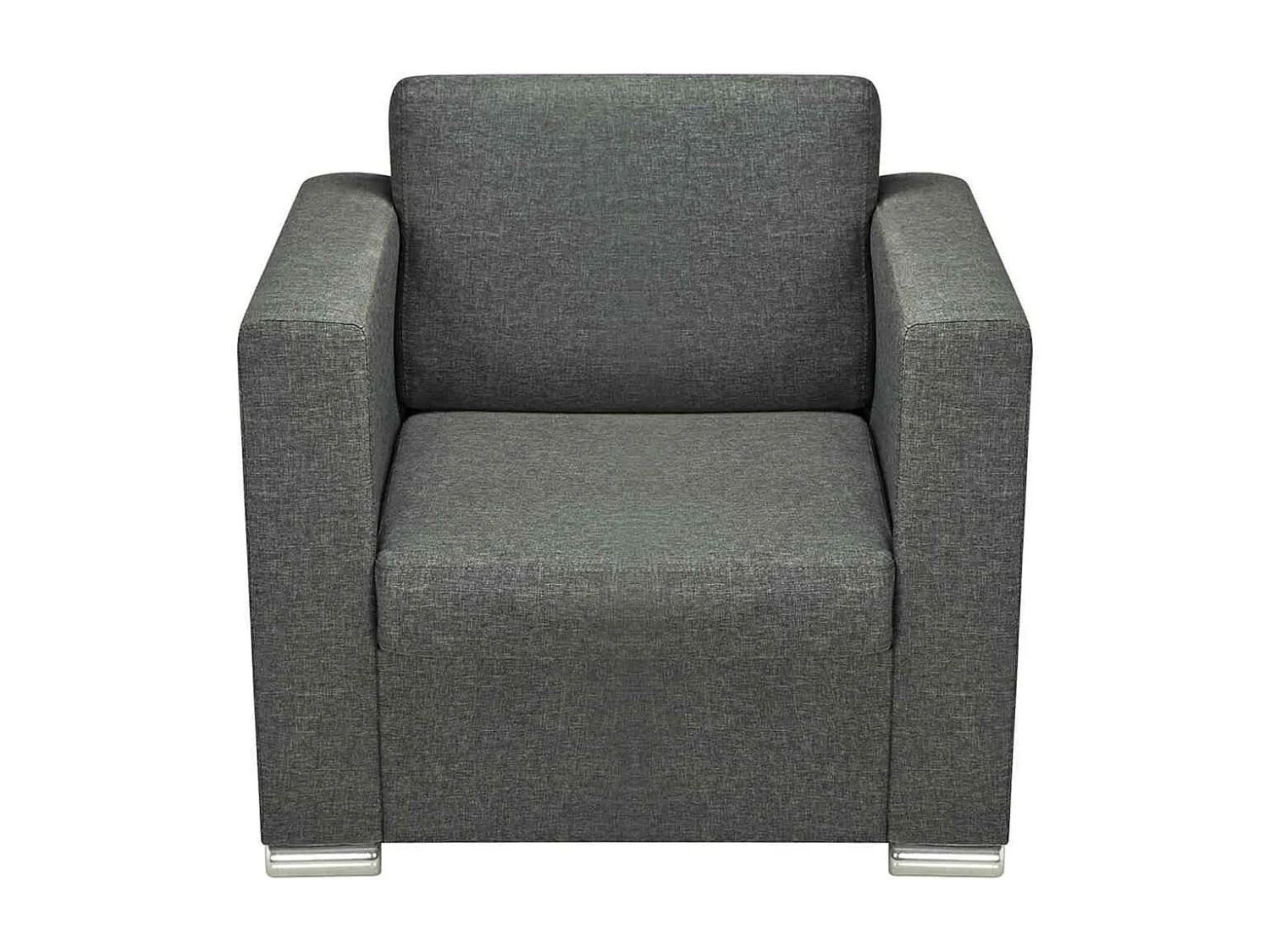 Fauteuil gris foncé tissu
