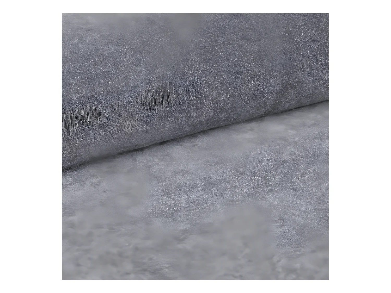 Canapé d'angle panoramique convertible LORIO en tissu aspect velours gris