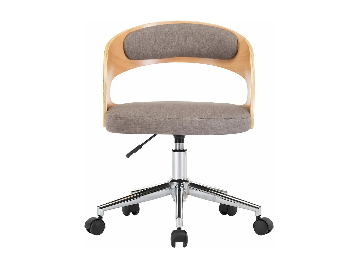 Sedie da Pranzo Girevoli 2 pz Grigio Talpa in Legno e Tessuto