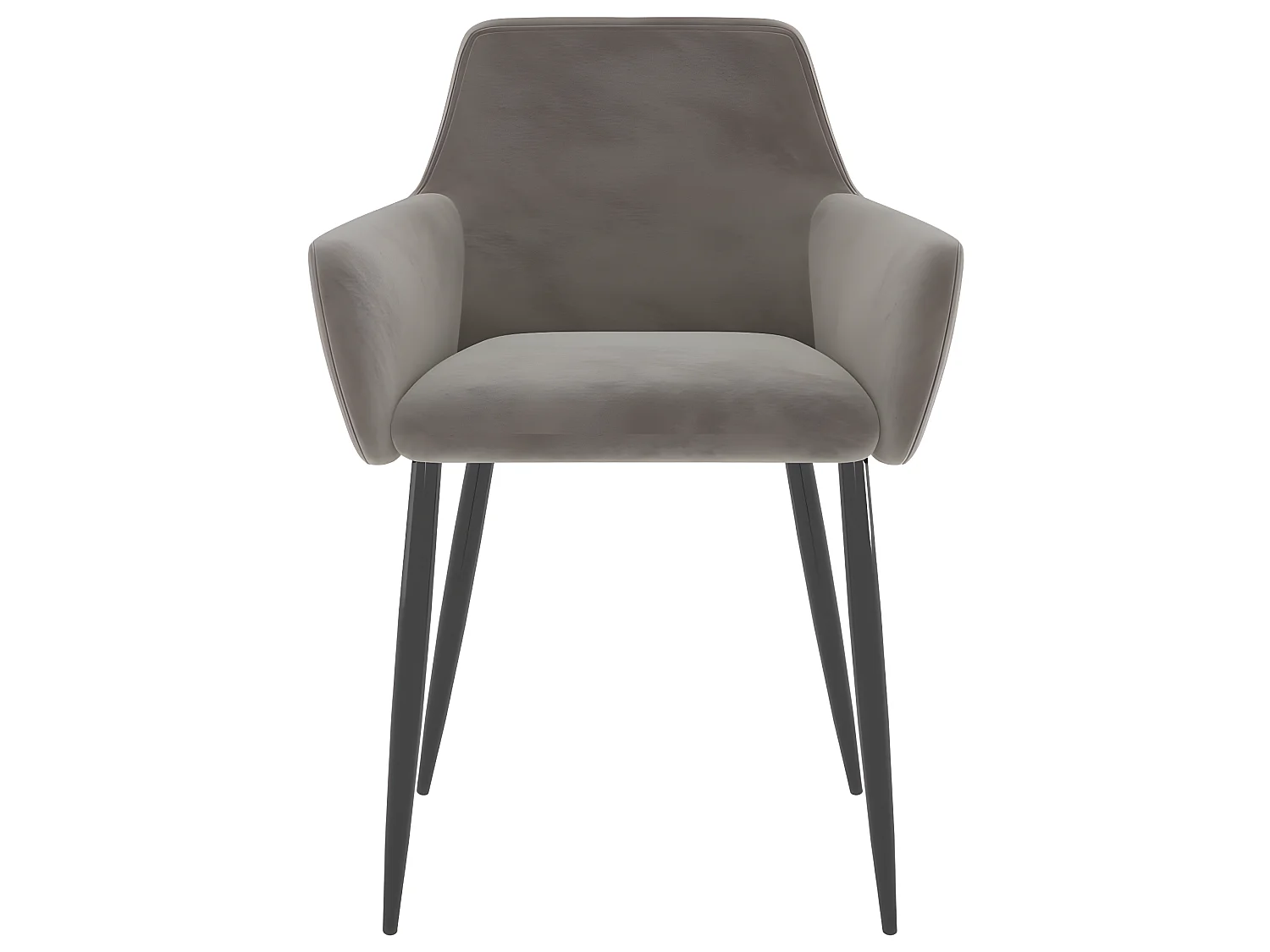Chaises à manger lot de 2 Gris clair Velours
