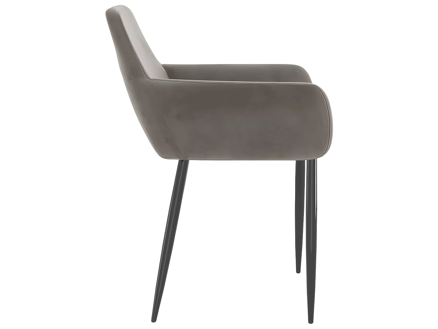 Chaises à manger lot de 2 Gris clair Velours