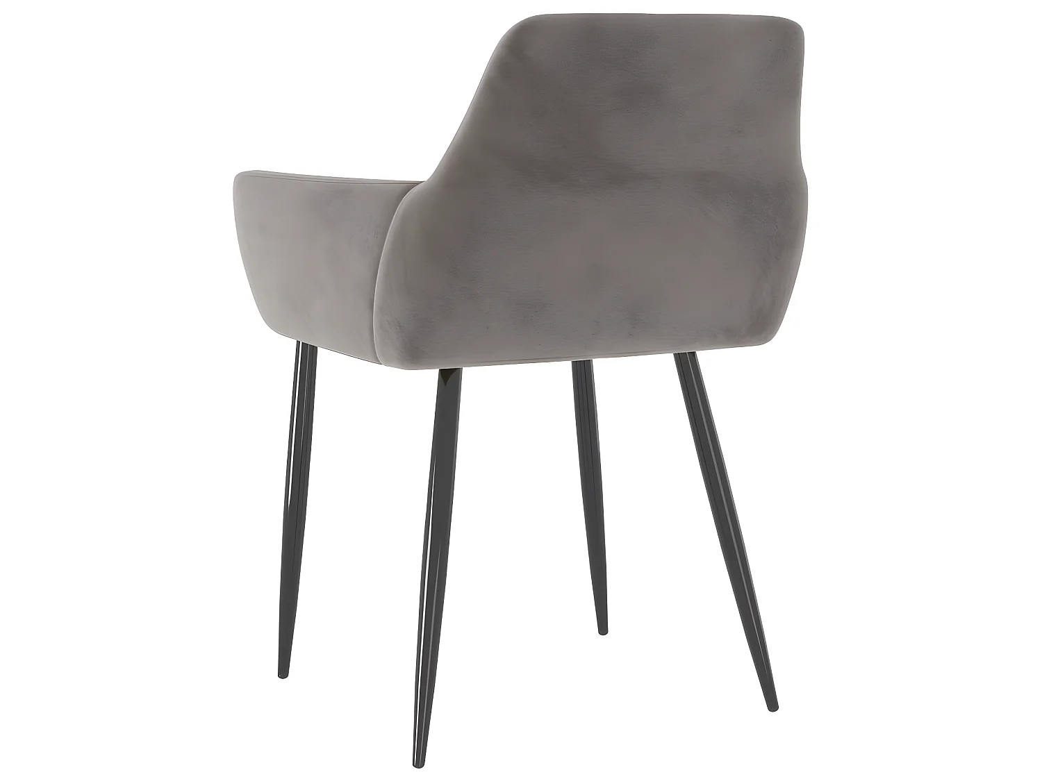 Chaises à manger lot de 2 Gris clair Velours