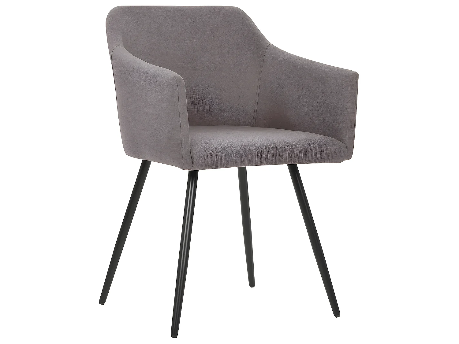 Chaises à manger lot de 2 taupe tissu