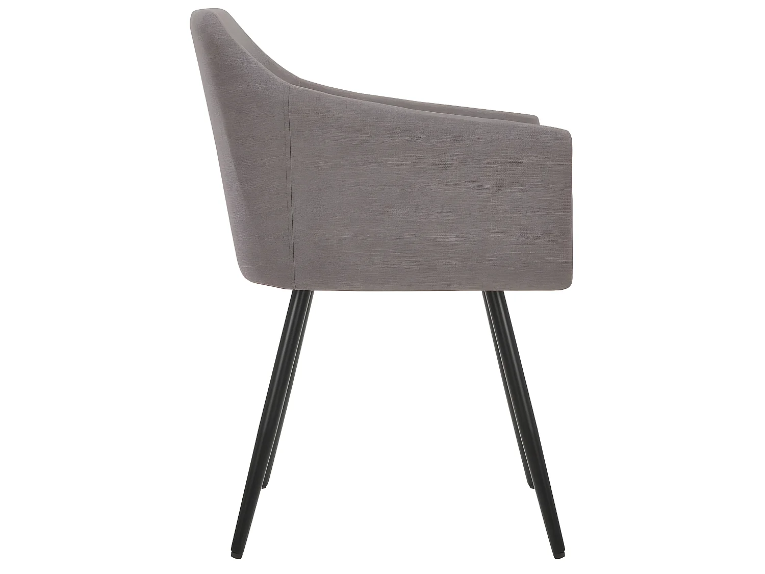 Chaises à manger lot de 2 taupe tissu