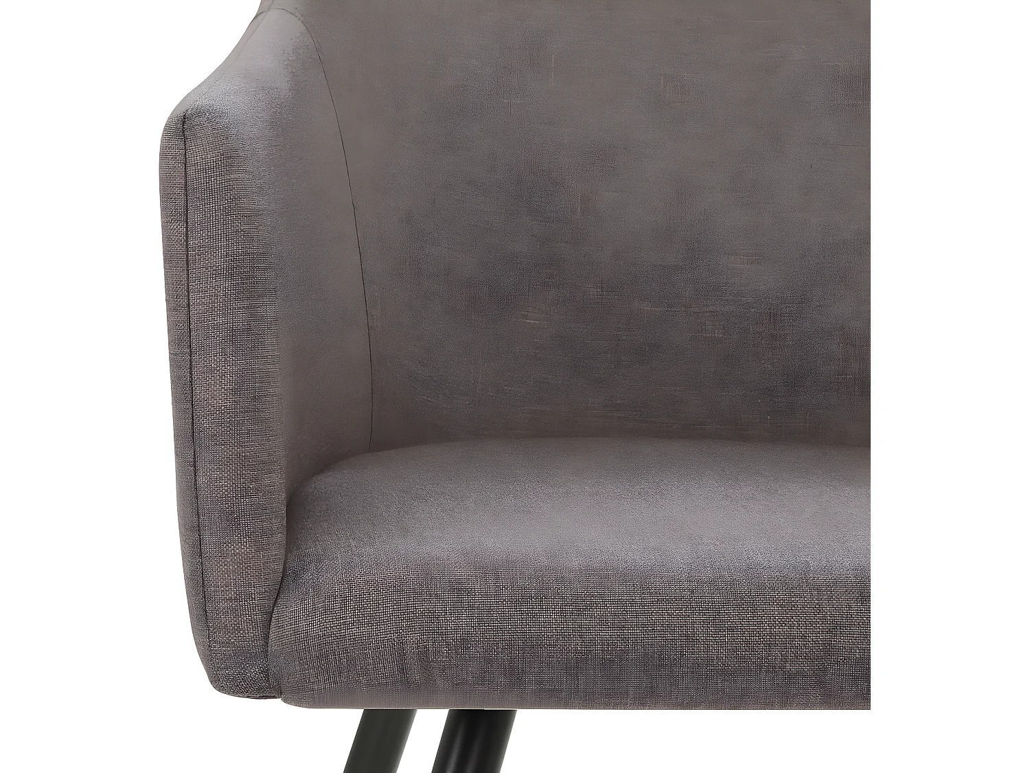 Chaises à manger lot de 2 taupe tissu