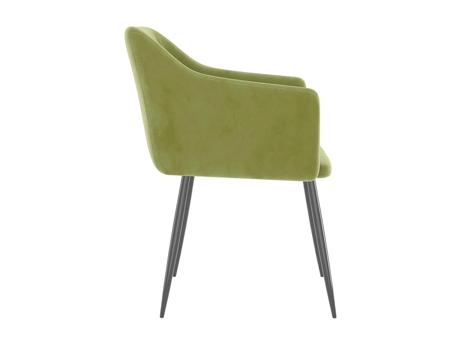 Chaises à manger lot de 2 Vert clair Velours