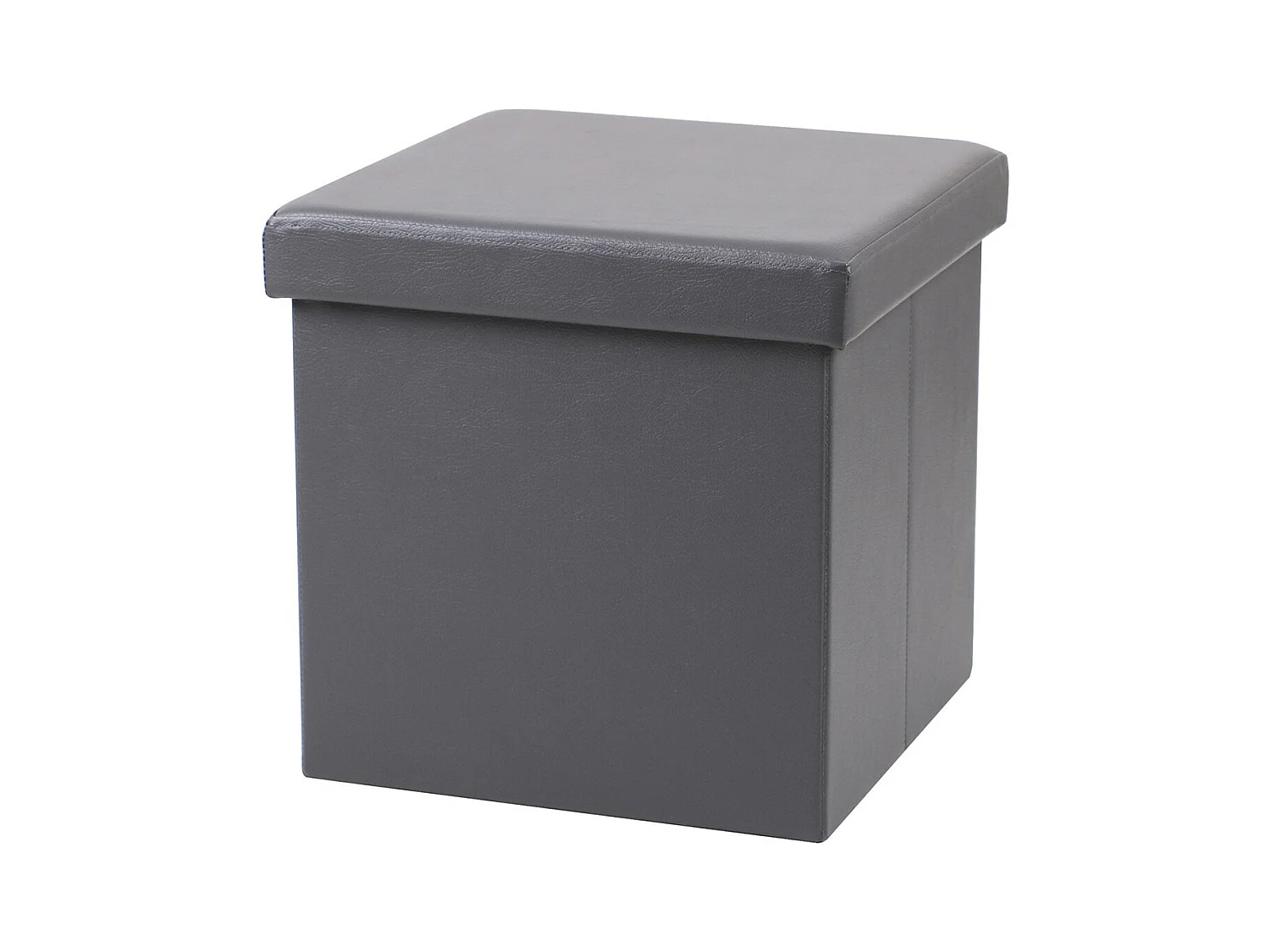 Pouf de rangement pliable - 37,5 x 37,5 x 37,5 cm