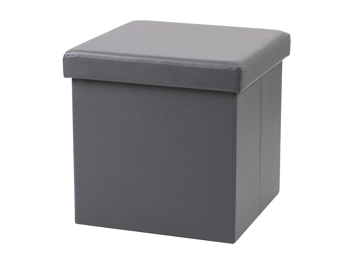 Pouf de rangement pliable - 37,5 x 37,5 x 37,5 cm