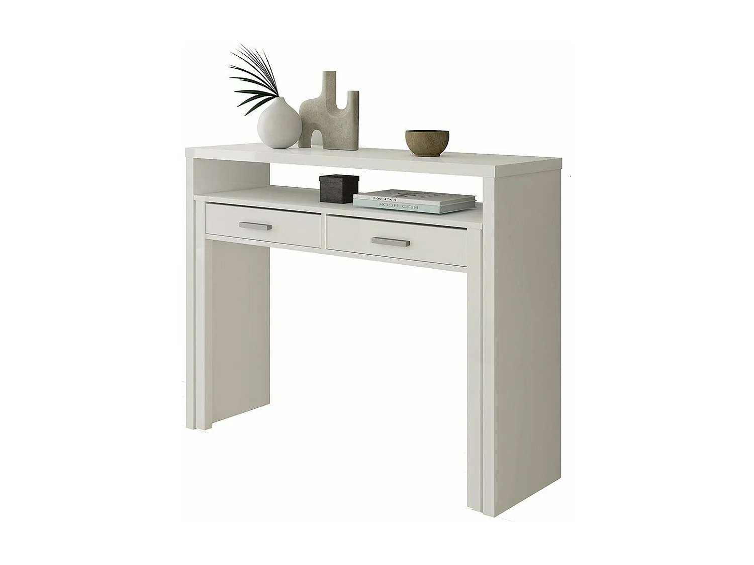 Konsolenschreibtisch ausziehbar mit 2 Schubladen - L100 cm Consola