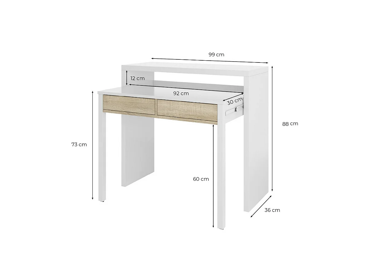 Mesa de escritorio extensible Tyrion