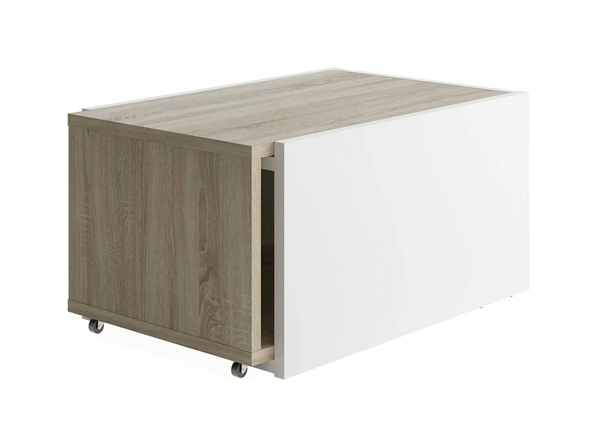 Uitschuifbare salontafel met schuiflade L74-125 cm - Slide