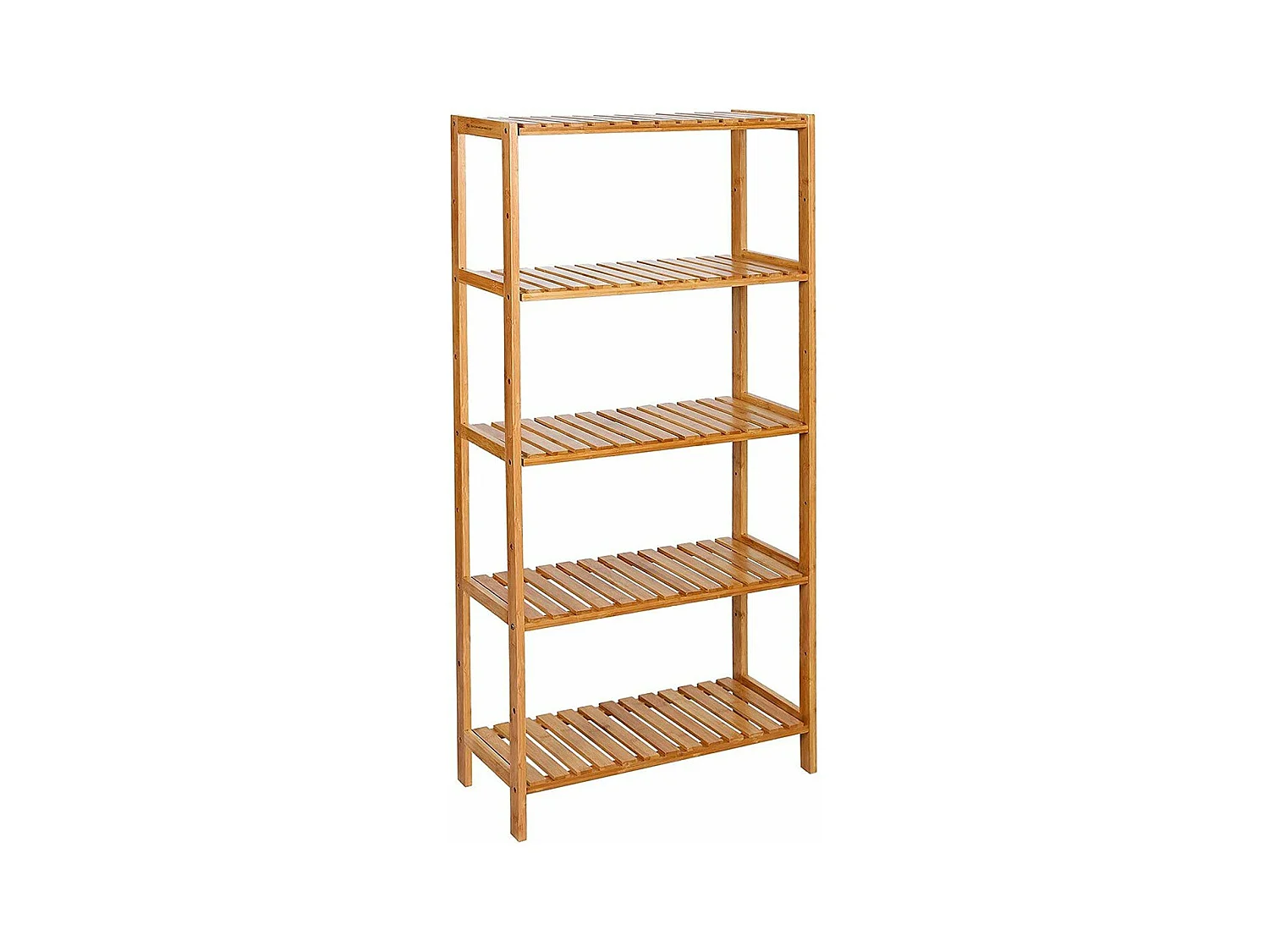Étagère Bambou 5 Niveaux avec hauteurs réglables - L60 cm