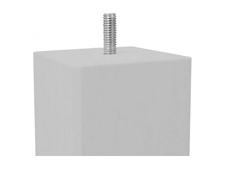 Lot de 4 pieds de meuble gris 15x7 carré bois de hêtre - PIEDS DE LIT