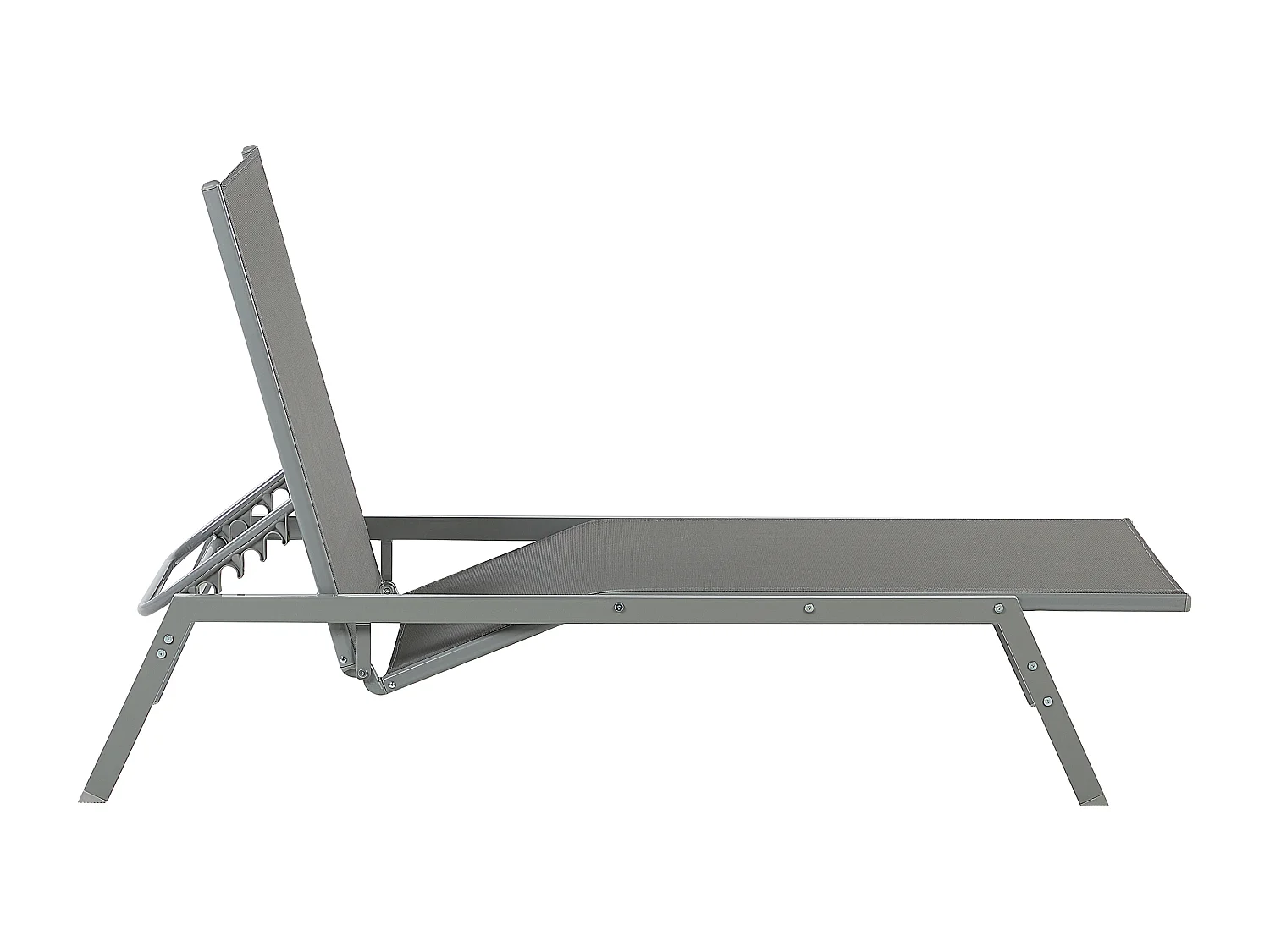 Lettino Prendisole VERNAZZA Metallo Grigio