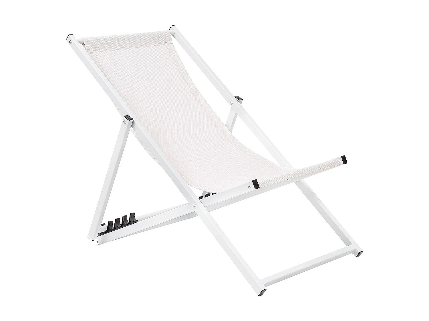 Chaise longue Métal Blanc cassé LOCRI