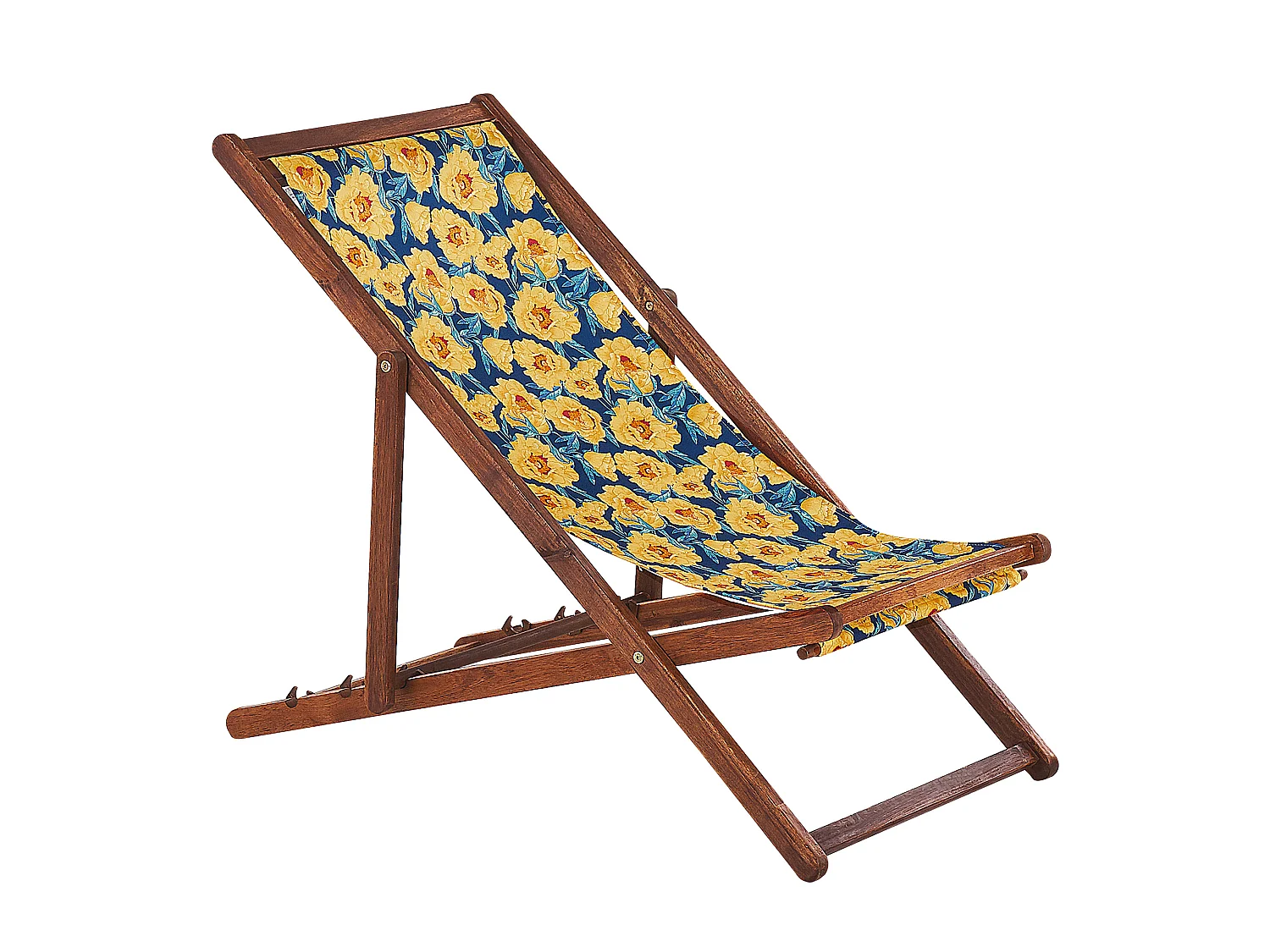 Tumbona Madera Marrón oscuro ANZIO