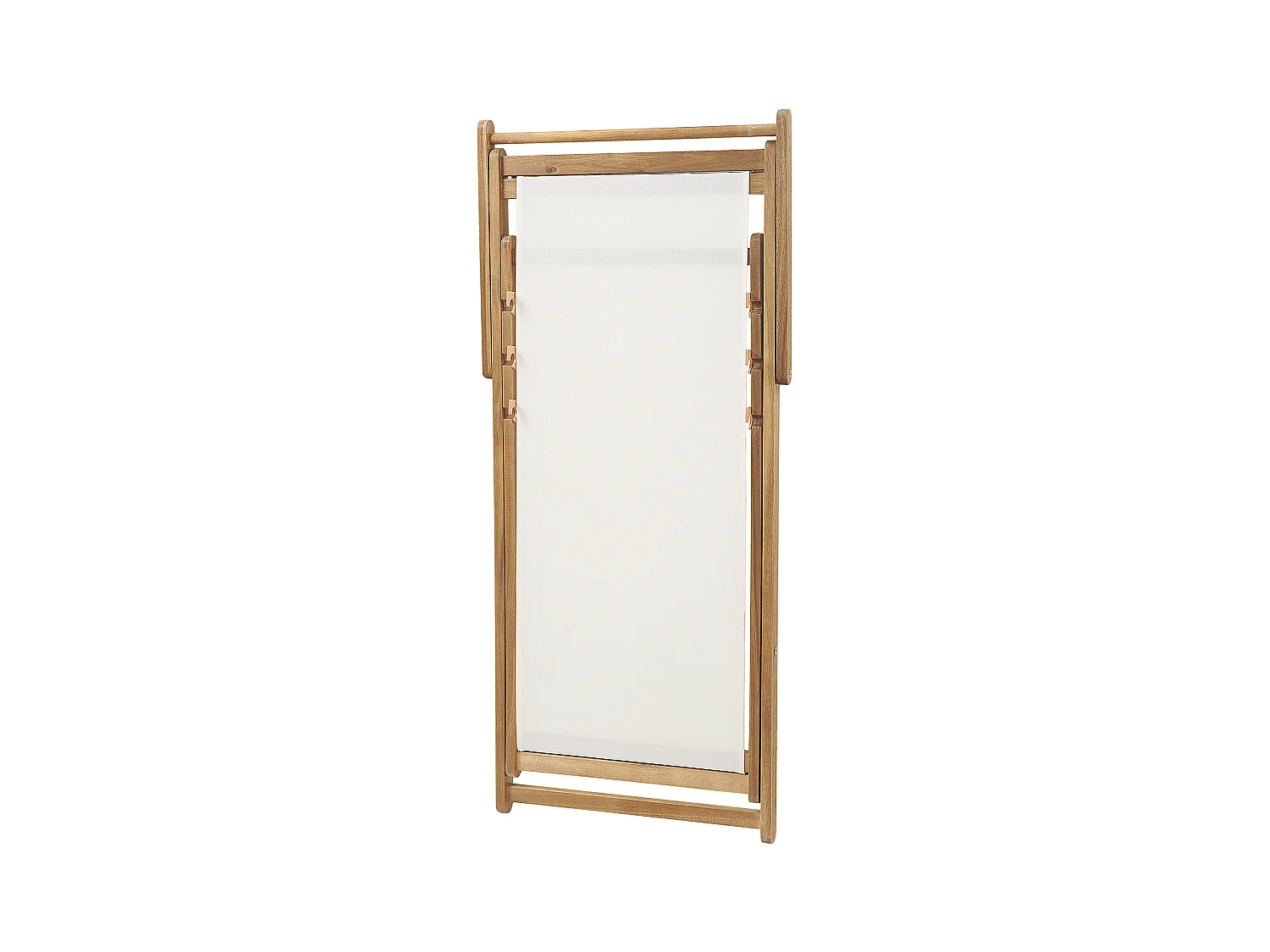 Lot de 2 chiliennes pliantes ANZIO avec tissus de remplacement Motif floral Acacia Marron clair