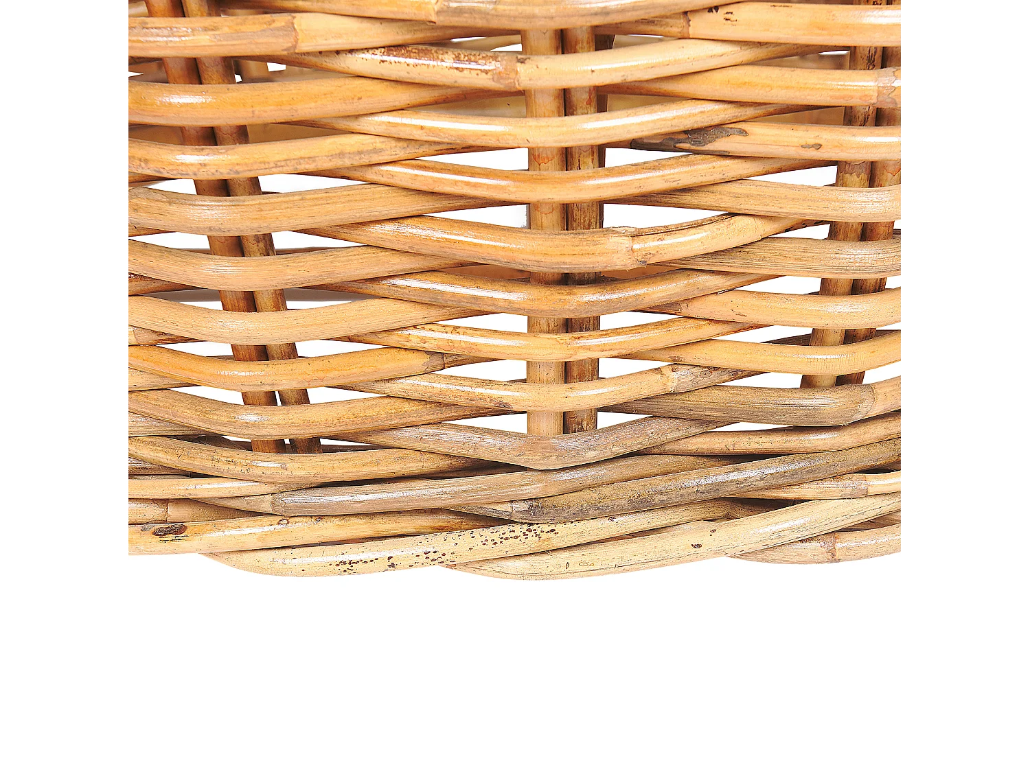 Letto da giardino rotondo in rattan naturale KALLITHEA