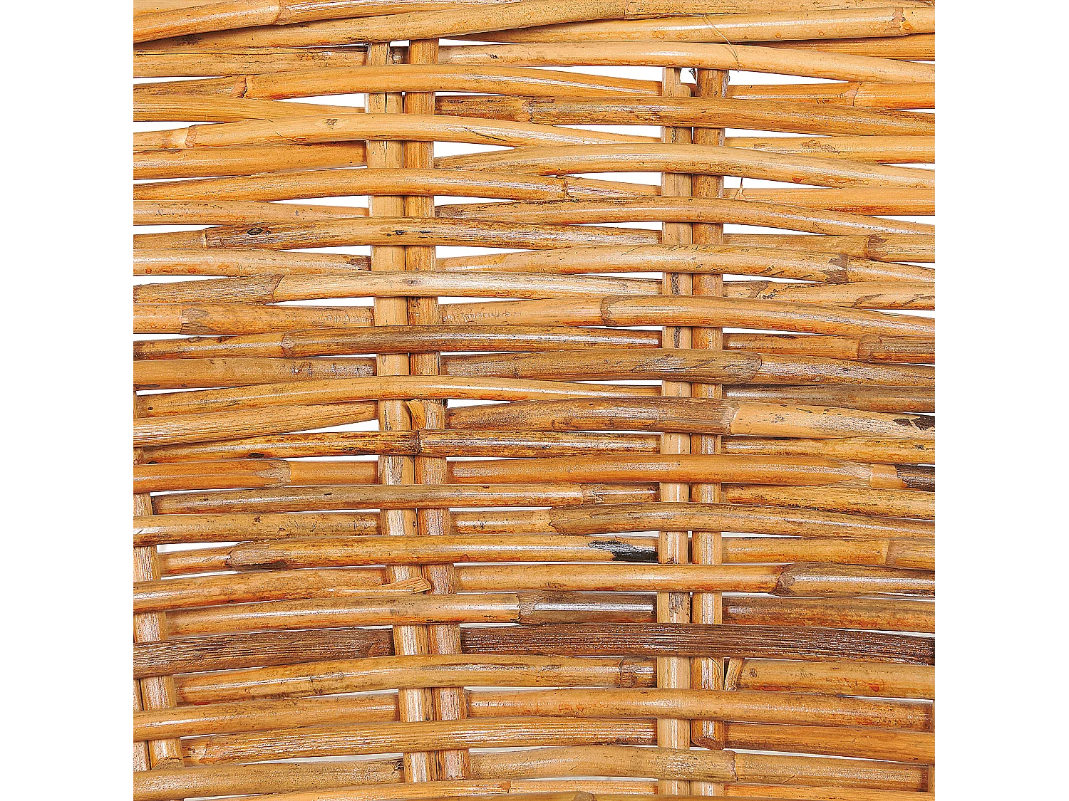 Letto da giardino rotondo in rattan naturale KALLITHEA