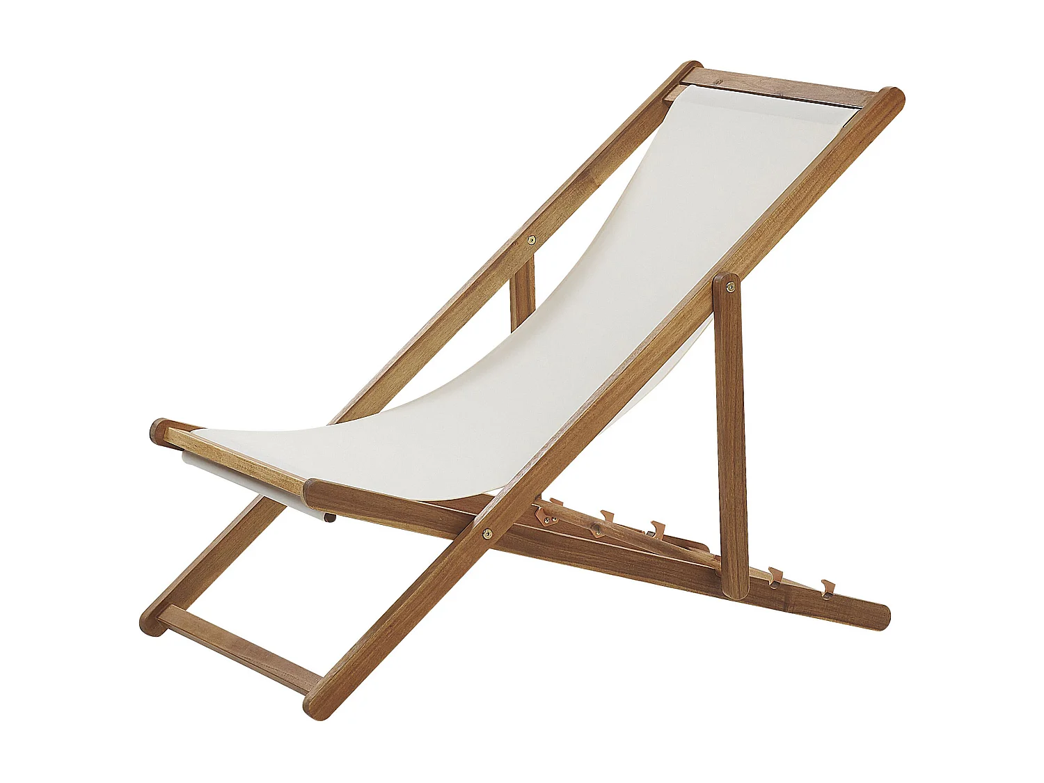 Sedia a sdraio pieghevole ANZIO Legno d'acacia Marrone chiaro