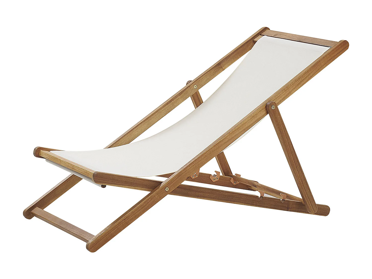 Sedia a sdraio pieghevole ANZIO Legno d'acacia Marrone chiaro