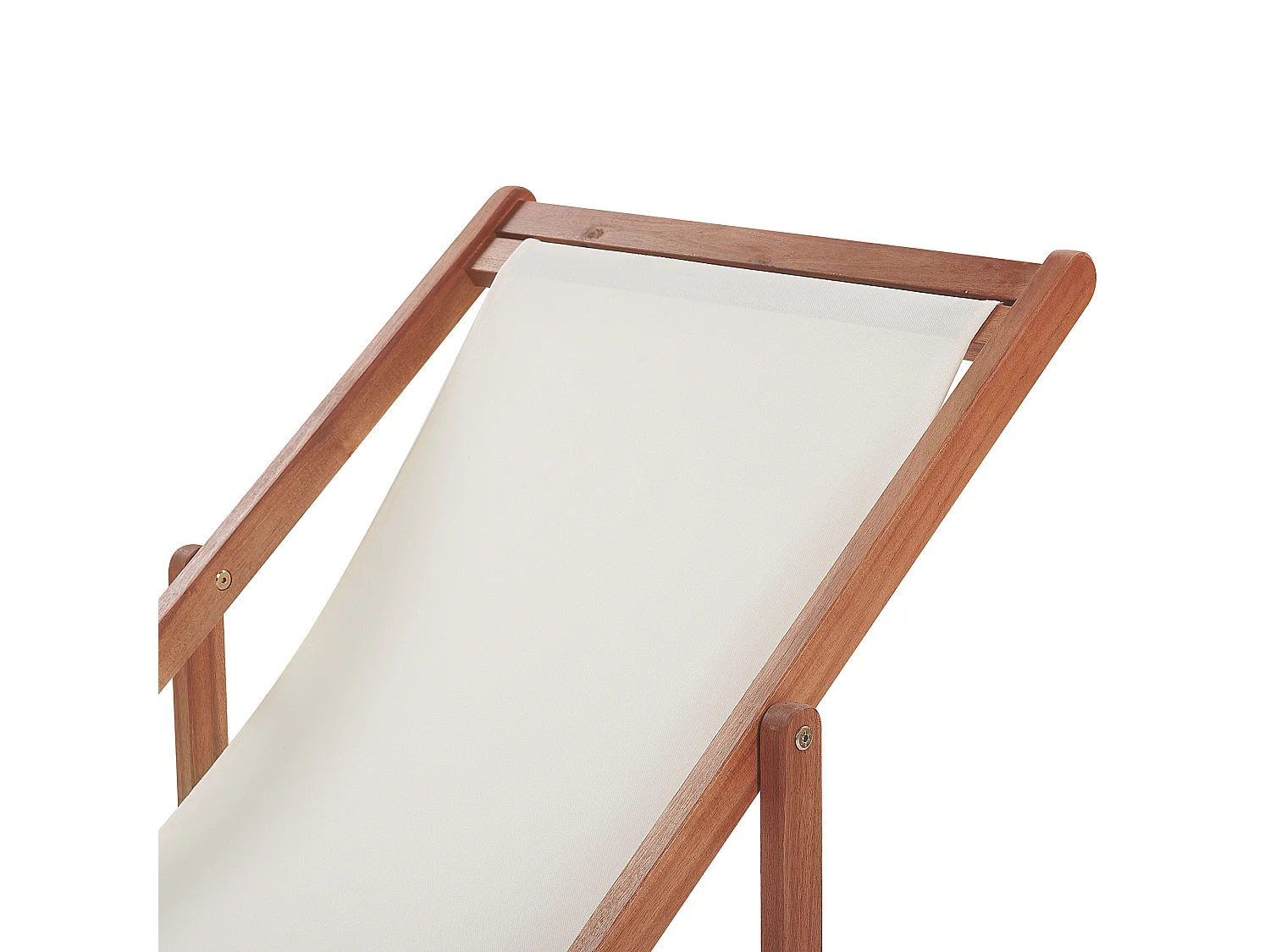 Set van 2 inklapbare ligstoelen ANZIO met vervangende hoezen Bloemen motief Acaciahout Donkerbruin