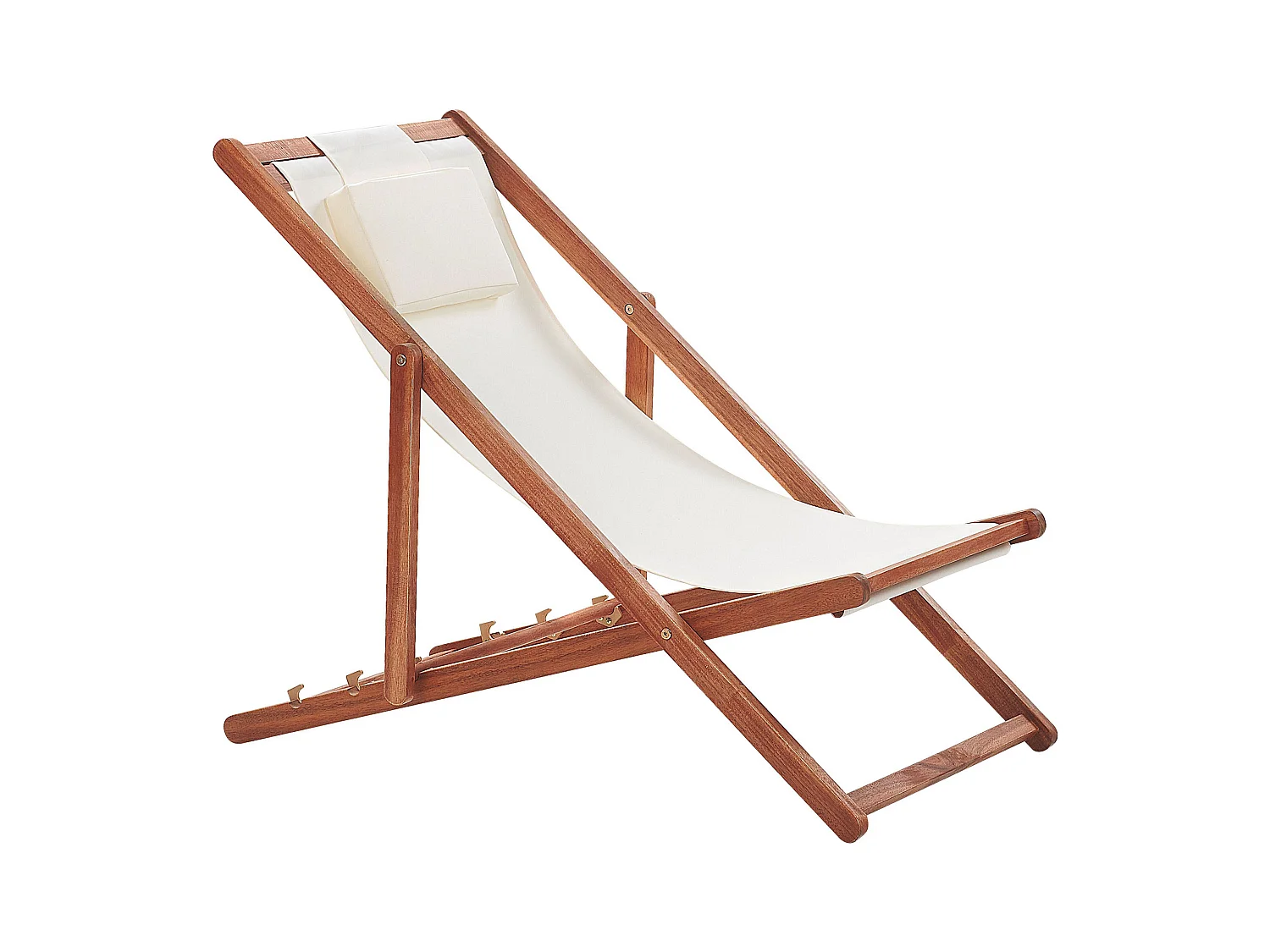 Trendy Liege Akazienholz Auflage beige Avellino