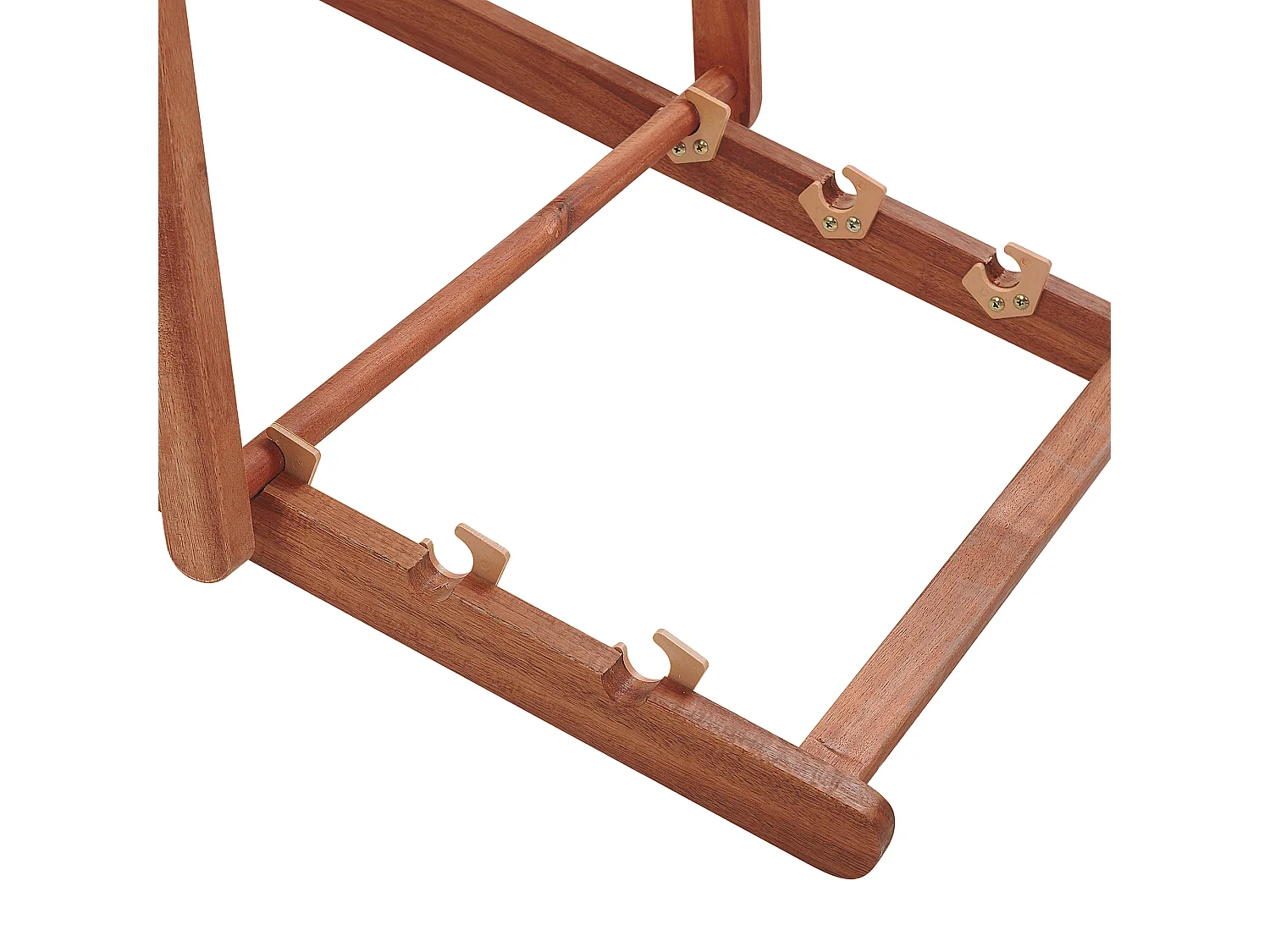 Sedia a sdraio pieghevole AVELLINO Legno d'acacia Bianco sporco