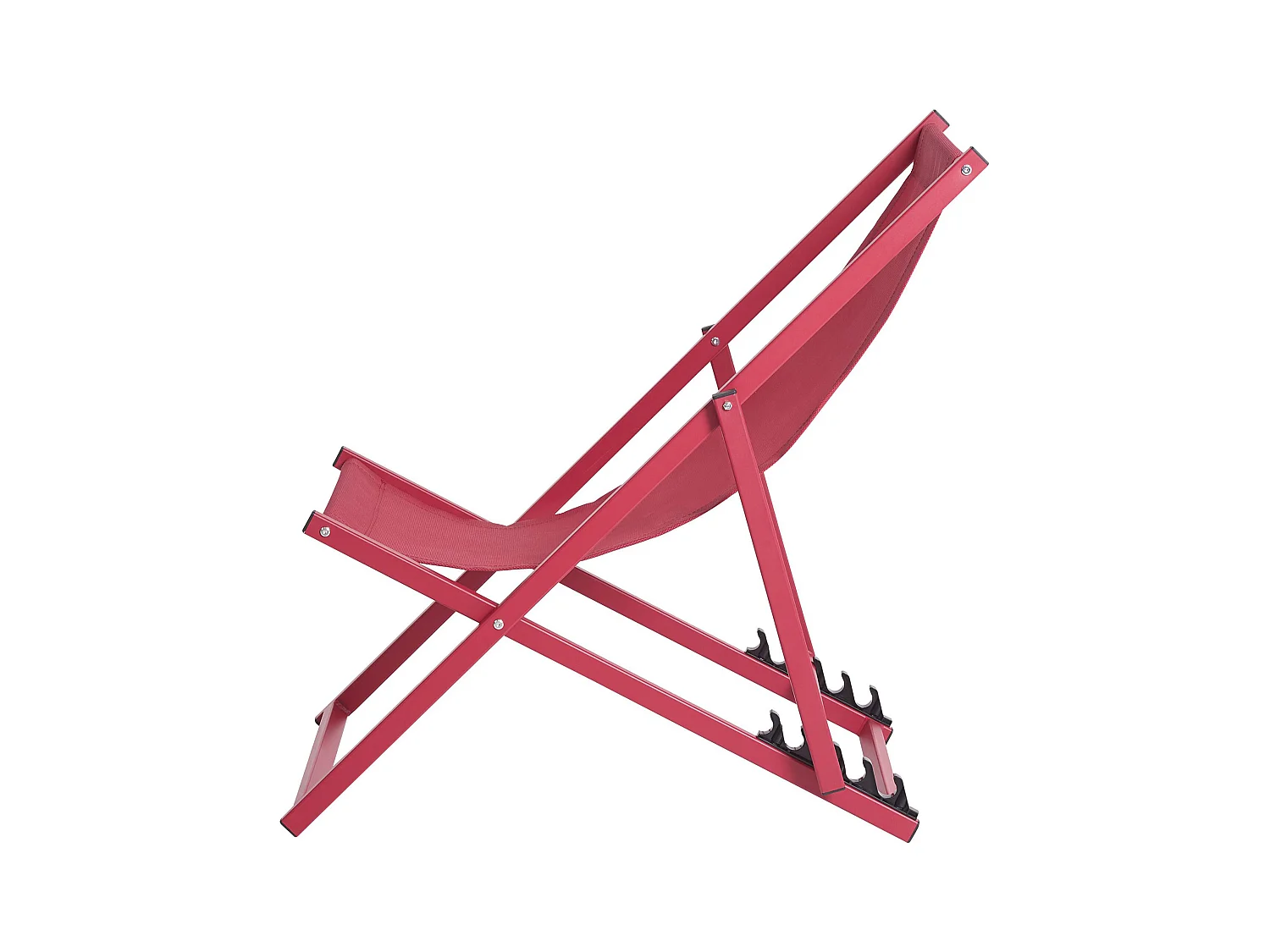 Chilienne pliante LOCRI Métal Rouge