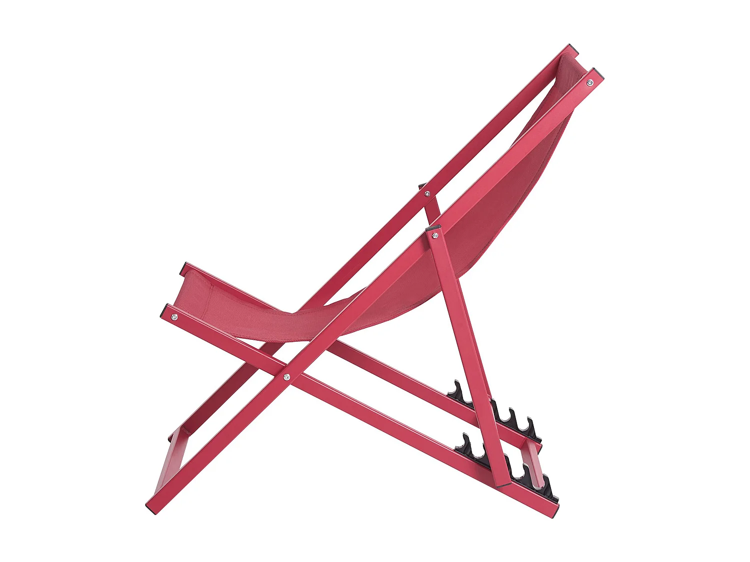 Chilienne pliante LOCRI Métal Rouge