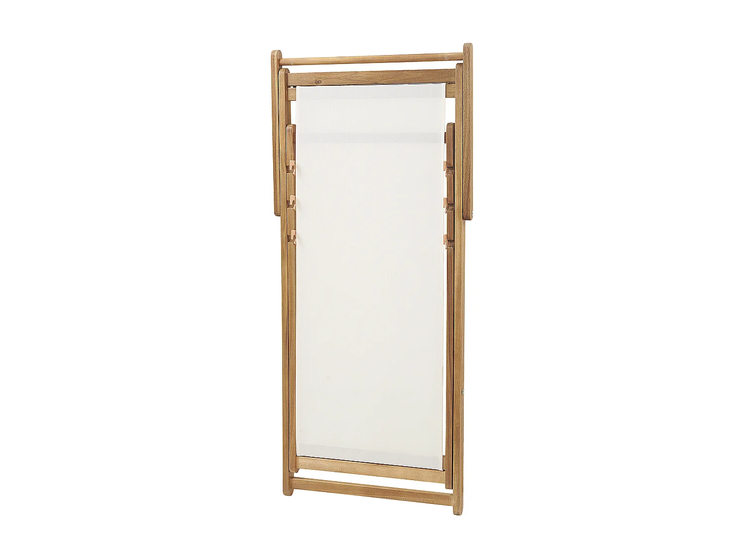 Set di 2 sedie a sdraio pieghevoli ANZIO con Tessuti di Ricambio Motivo animale Legno d'acacia Marrone chiaro