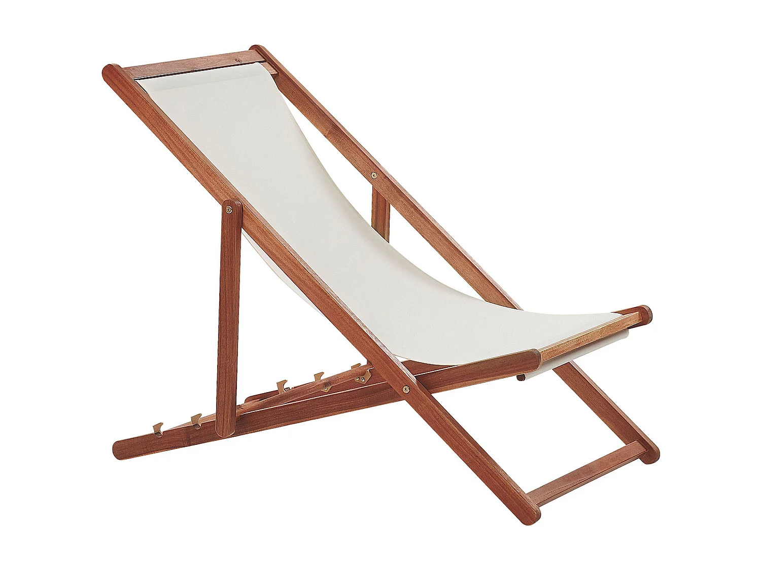 Sedia a sdraio pieghevole ANZIO Legno d'acacia Marrone scuro