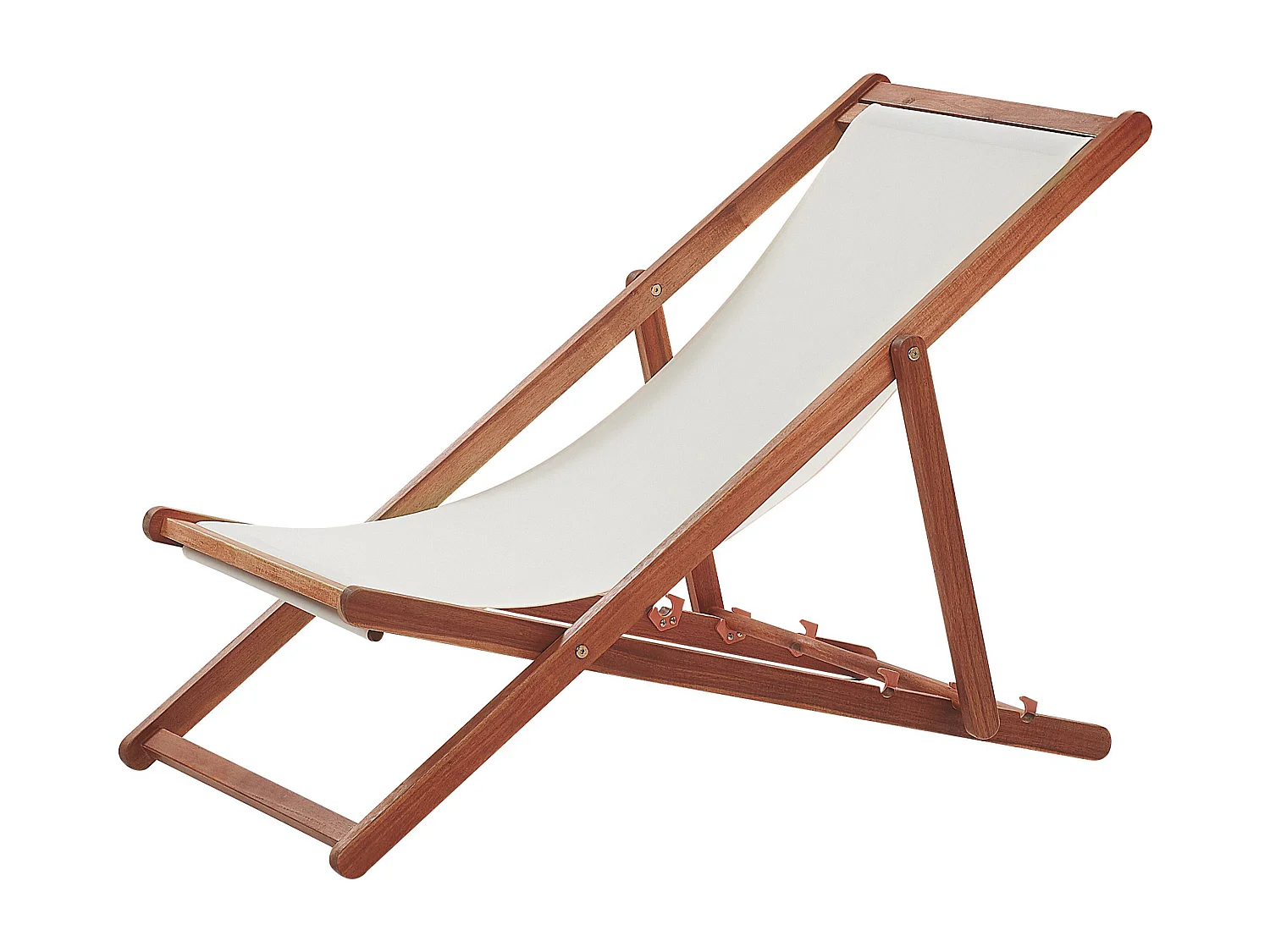 Sedia a sdraio pieghevole ANZIO Legno d'acacia Marrone scuro