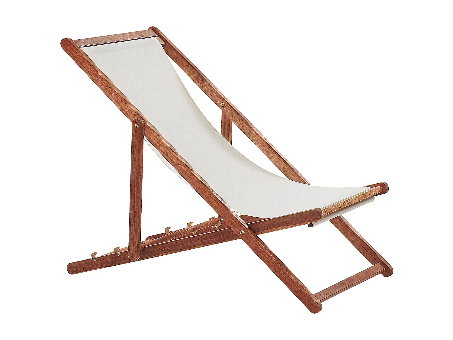 Set van 2 inklapbare ligstoelen ANZIO met vervangende hoezen Dieren motief Acaciahout Donkerbruin