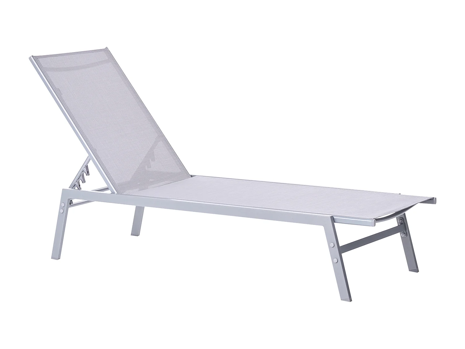 Leżak ogrodowy NOLI Rozkładany Metal Szary